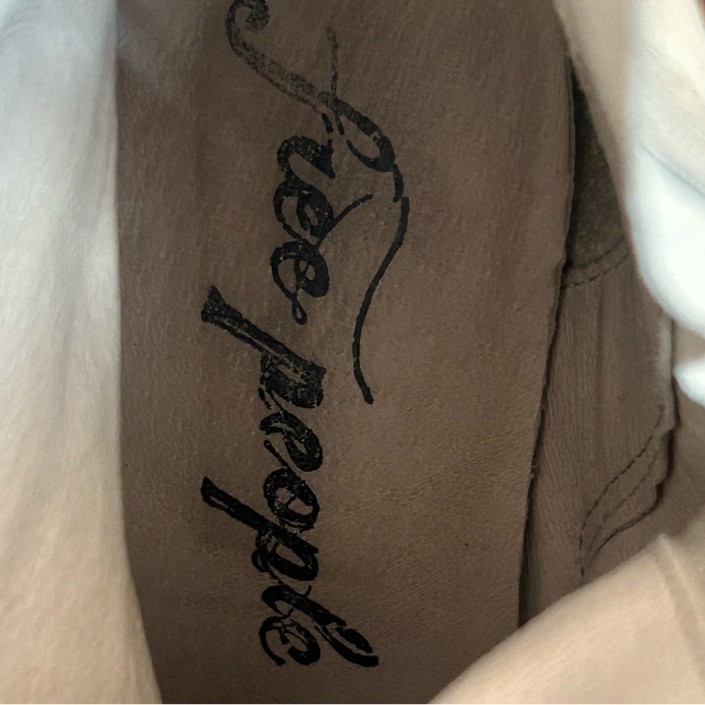 Free People Ruby Cream Platform Boot Leather Wood… - image 2